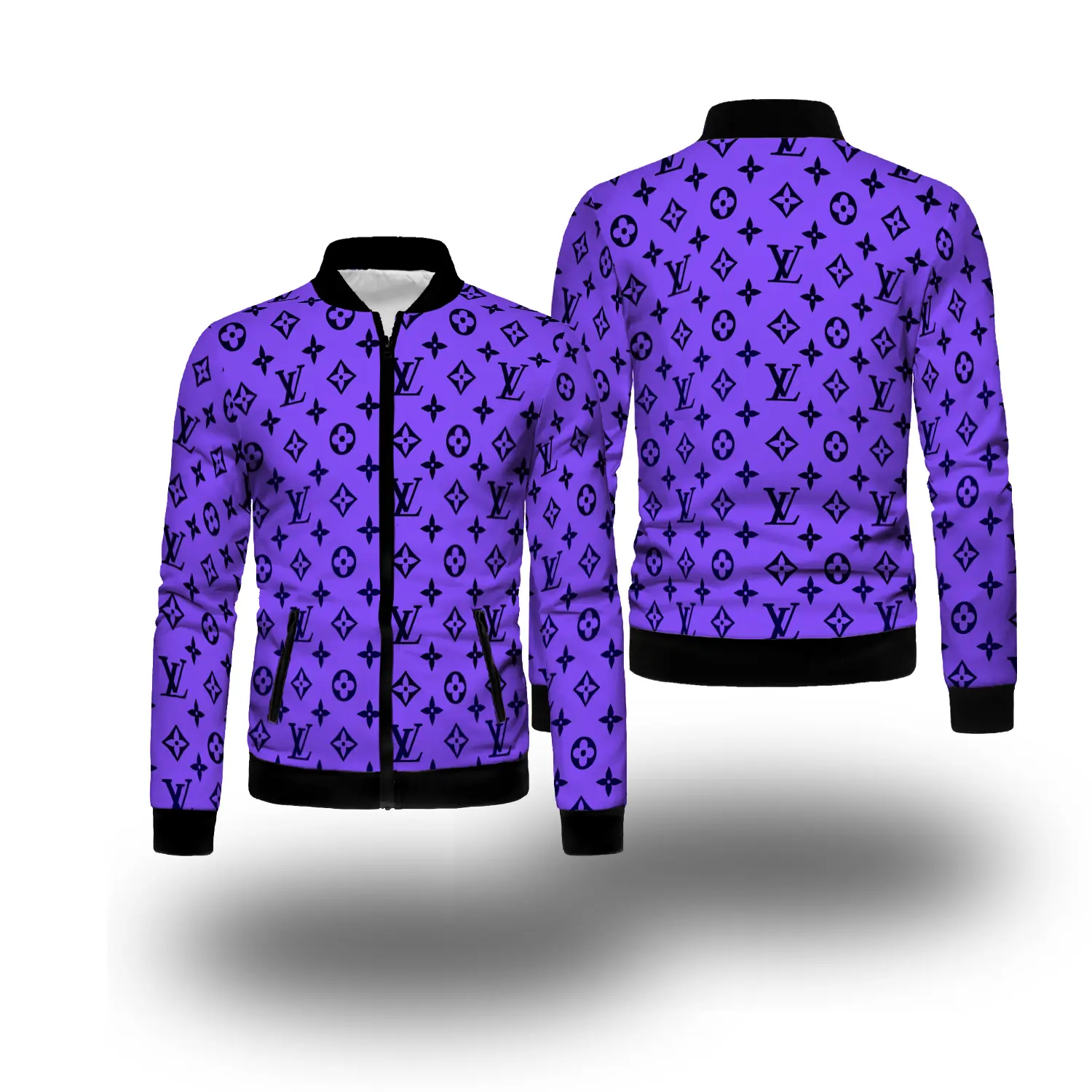Louis vuitton varsity zipper tracksuit jacket hot trend 5050